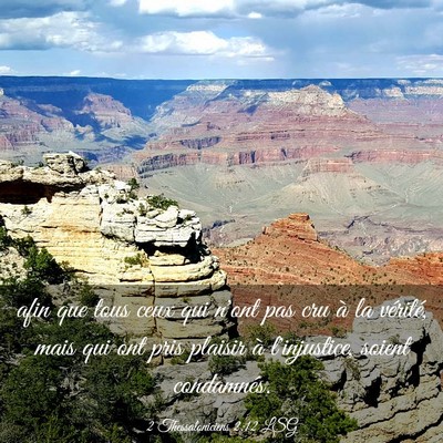 Picture 03 - 2 Thessaloniciens 2:12 LSG - afin que tous ceux qui n'ont pas cru à la - Bible Verse Picture