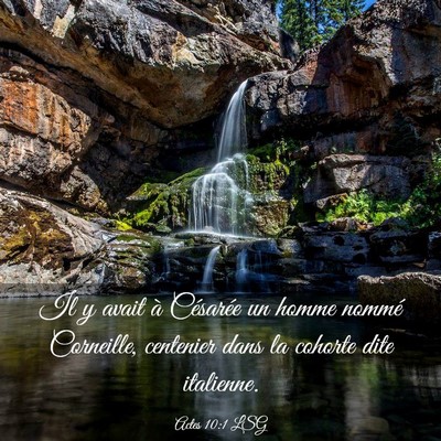 Picture 03 - Actes 10:1 LSG - Il y avait à Césarée un homme nommé - Bible Verse Picture