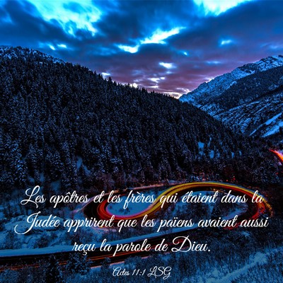 Picture 03 - Actes 11:1 LSG - Les apôtres et les frères qui étaient dans la - Bible Verse Picture