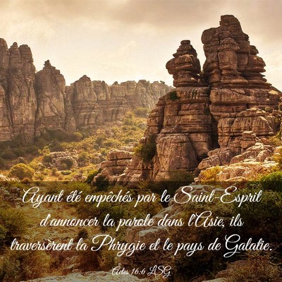 Picture 03 - Actes 16:6 LSG - Ayant été empêchés par le Saint-Esprit - Bible Verse Picture