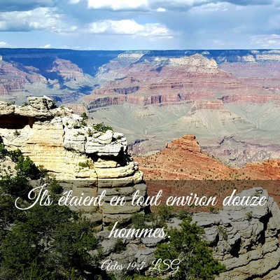 Picture 03 - Actes 19:7 LSG - Ils étaient en tout environ douze - Bible Verse Picture