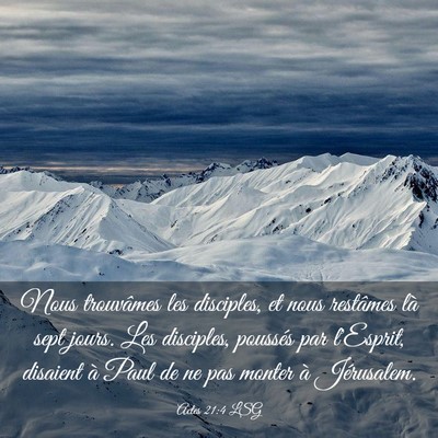 Picture 03 - Actes 21:4 LSG - Nous trouvâmes les disciples, et nous restâmes - Bible Verse Picture