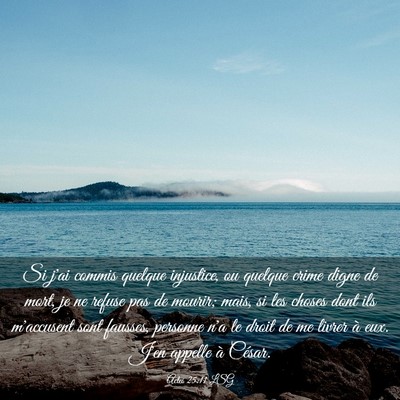 Picture 03 - Actes 25:11 LSG - Si j'ai commis quelque injustice, ou quelque - Bible Verse Picture