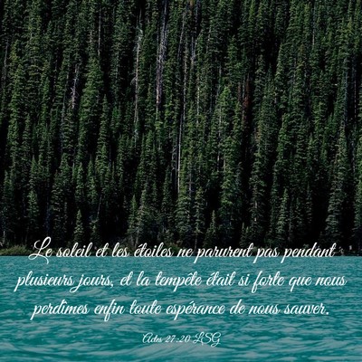 Picture 03 - Actes 27:20 LSG - Le soleil et les étoiles ne parurent pas pendant - Bible Verse Picture