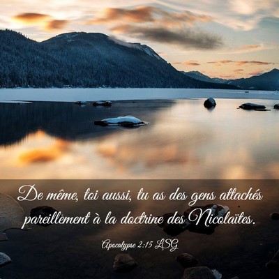 Picture 03 - Apocalypse 2:15 LSG - De même, toi aussi, tu as des gens attachés - Bible Verse Picture