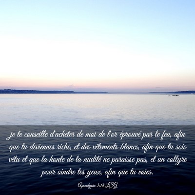 Picture 03 - Apocalypse 3:18 LSG - je te conseille d'acheter de moi de l'or - Bible Verse Picture