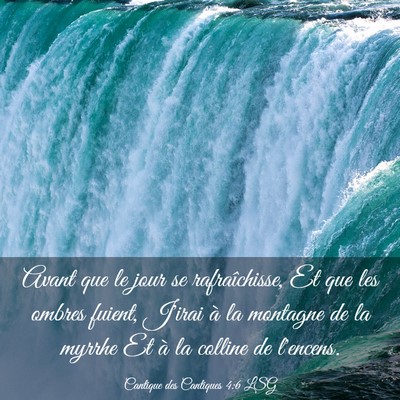 Picture 03 - Cantique des Cantiques 4:6 LSG - Avant que le jour se rafraîchisse, Et que les - Bible Verse Picture
