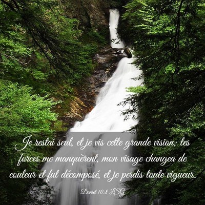 Picture 03 - Daniel 10:8 LSG - Je restai seul, et je vis cette grande vision; - Bible Verse Picture