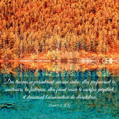 Picture 03 - Daniel 11:31 LSG - Des troupes se présenteront sur son ordre; elles - Bible Verse Picture