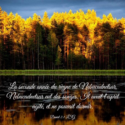Picture 03 - Daniel 2:1 LSG - La seconde année du règne de Nebucadnetsar, - Bible Verse Picture