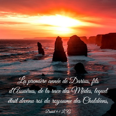 Picture 03 - Daniel 9:1 LSG - La première année de Darius, fils d'Assuérus, - Bible Verse Picture