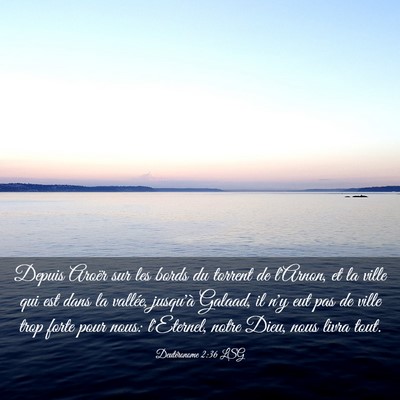 Picture 03 - Deutéronome 2:36 LSG - Depuis Aroër sur les bords du torrent de - Bible Verse Picture