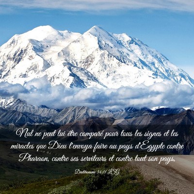 Picture 03 - Deutéronome 34:11 LSG - Nul ne peut lui être comparé pour tous les - Bible Verse Picture