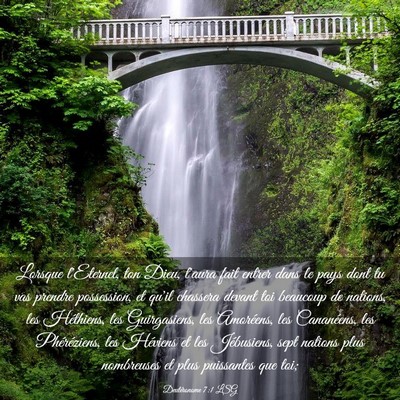 Picture 03 - Deutéronome 7:1 LSG - Lorsque l'Eternel, ton Dieu, t'aura fait entrer - Bible Verse Picture