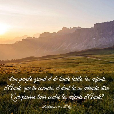 Picture 03 - Deutéronome 9:2 LSG - d'un peuple grand et de haute taille, les enfants - Bible Verse Picture