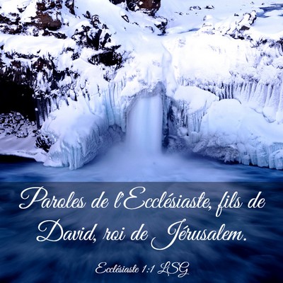 Picture 03 - Ecclésiaste 1:1 LSG - Paroles de l'Ecclésiaste, fils de David, roi de - Bible Verse Picture
