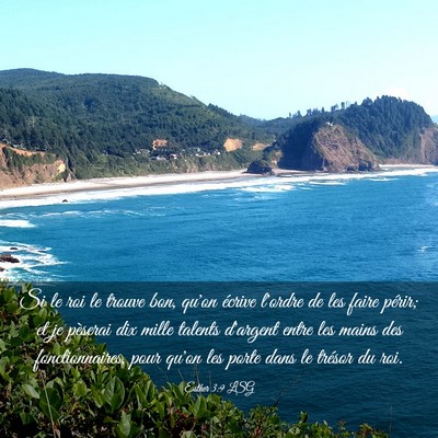 Picture 03 - Esther 3:9 LSG - Si le roi le trouve bon, qu'on écrive l'ordre de - Bible Verse Picture