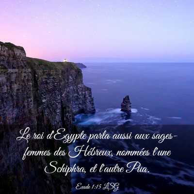 Picture 03 - Exode 1:15 LSG - Le roi d'Egypte parla aussi aux sages-femmes des - Bible Verse Picture