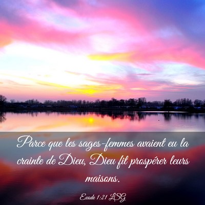 Picture 03 - Exode 1:21 LSG - Parce que les sages-femmes avaient eu la crainte - Bible Verse Picture