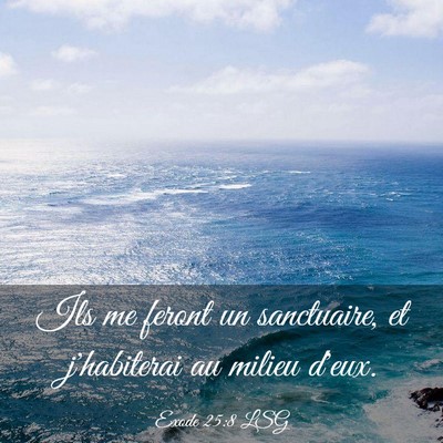 Picture 03 - Exode 25:8 LSG - Ils me feront un sanctuaire, et j'habiterai au - Bible Verse Picture