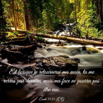Picture 03 - Exode 33:23 LSG - Et lorsque je retournerai ma main, tu me verras - Bible Verse Picture