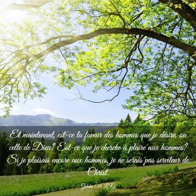 Picture 03 - Galates 1:10 LSG - Et maintenant, est-ce la faveur des hommes que je - Bible Verse Picture