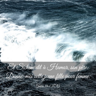 Picture 03 - Genèse 34:4 LSG - Et Sichem dit à Hamor, son père: Donne-moi - Bible Verse Picture