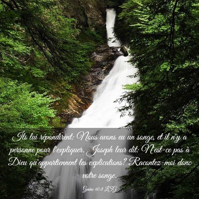 Picture 03 - Genèse 40:8 LSG - Ils lui répondirent: Nous avons eu un songe, et - Bible Verse Picture