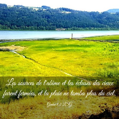 Picture 03 - Genèse 8:2 LSG - Les sources de l'abîme et les écluses des cieux - Bible Verse Picture