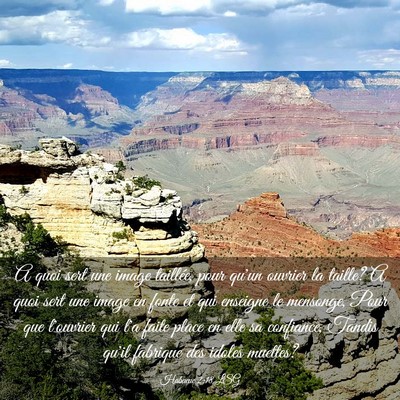 Picture 03 - Habacuc 2:18 LSG - A quoi sert une image taillée, pour qu'un - Bible Verse Picture
