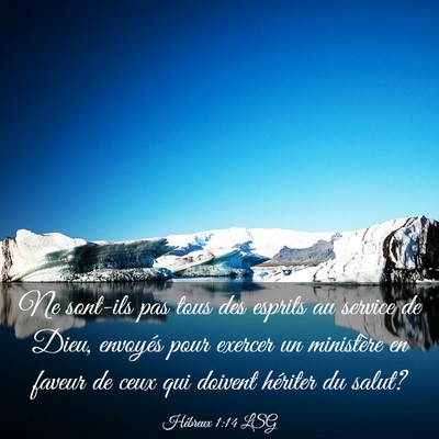 Picture 03 - Hébreux 1:14 LSG - Ne sont-ils pas tous des esprits au service de - Bible Verse Picture