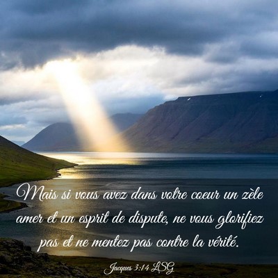 Picture 03 - Jacques 3:14 LSG - Mais si vous avez dans votre coeur un zèle amer - Bible Verse Picture