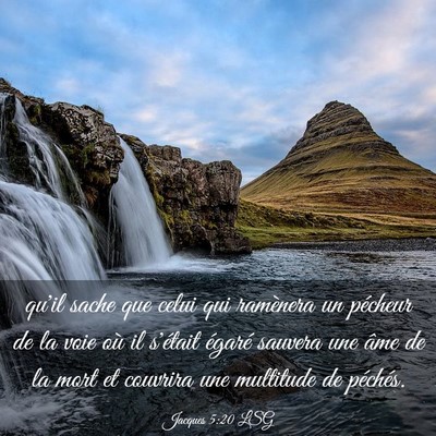 Picture 03 - Jacques 5:20 LSG - qu'il sache que celui qui ramènera un pécheur - Bible Verse Picture
