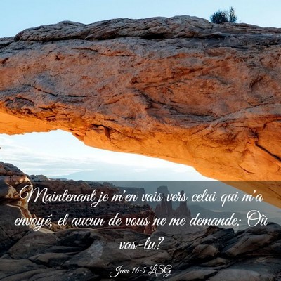 Picture 03 - Jean 16:5 LSG - Maintenant je m'en vais vers celui qui m'a - Bible Verse Picture