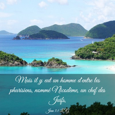 Picture 03 - Jean 3:1 LSG - Mais il y eut un homme d'entre les pharisiens, - Bible Verse Picture