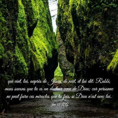 Picture 03 - Jean 3:2 LSG - qui vint, lui, auprès de Jésus, de nuit, et lui - Bible Verse Picture