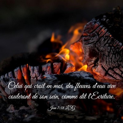 Picture 03 - Jean 7:38 LSG - Celui qui croit en moi, des fleuves d'eau vive - Bible Verse Picture