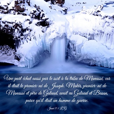 Picture 03 - Josué 17:1 LSG - Une part échut aussi par le sort à la tribu de - Bible Verse Picture