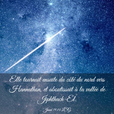 Picture 03 - Josué 19:14 LSG - Elle tournait ensuite du côté du nord vers - Bible Verse Picture