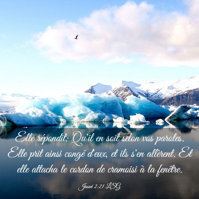 Picture 03 - Josué 2:21 LSG - Elle répondit: Qu'il en soit selon vos paroles. - Bible Verse Picture