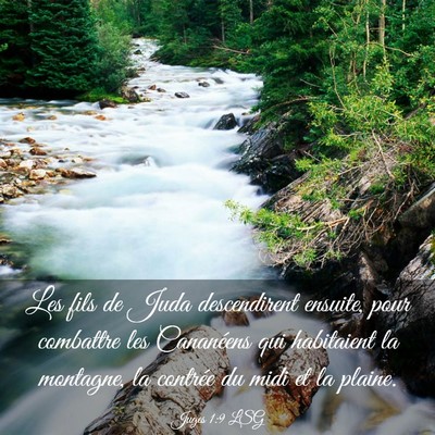 Picture 03 - Juges 1:9 LSG - Les fils de Juda descendirent ensuite, pour - Bible Verse Picture