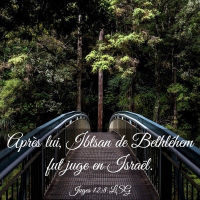 Picture 03 - Juges 12:8 LSG - Après lui, Ibtsan de Bethléhem fut juge en - Bible Verse Picture