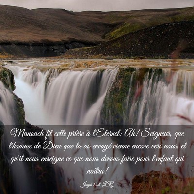 Picture 03 - Juges 13:8 LSG - Manoach fit cette prière à l'Eternel: Ah! - Bible Verse Picture