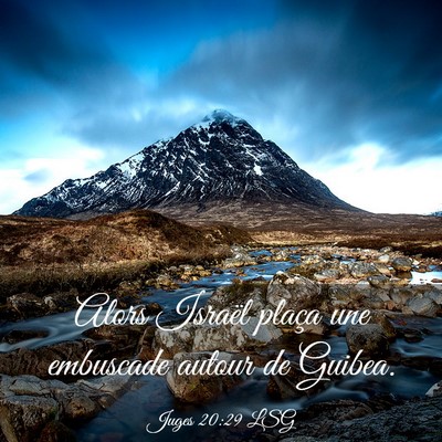Picture 03 - Juges 20:29 LSG - Alors Israël plaça une embuscade autour de - Bible Verse Picture