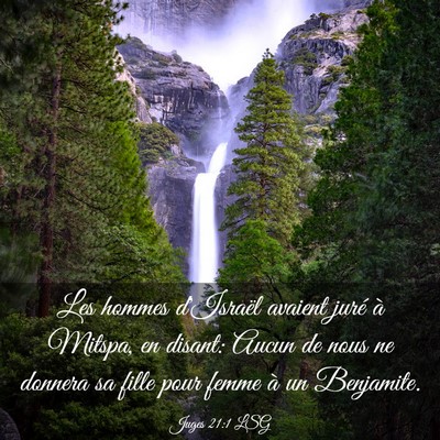 Picture 03 - Juges 21:1 LSG - Les hommes d'Israël avaient juré à Mitspa, en - Bible Verse Picture