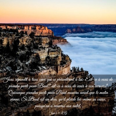 Picture 03 - Juges 6:31 LSG - Joas répondit à tous ceux qui se présentèrent - Bible Verse Picture