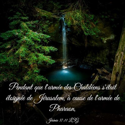Picture 03 - Jérémie 37:11 LSG - Pendant que l'armée des Chaldéens s'était - Bible Verse Picture