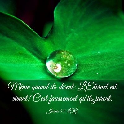 Picture 03 - Jérémie 5:2 LSG - Même quand ils disent: L'Eternel est vivant! - Bible Verse Picture