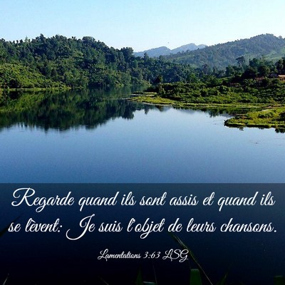 Picture 03 - Lamentations 3:63 LSG - Regarde quand ils sont assis et quand ils se - Bible Verse Picture