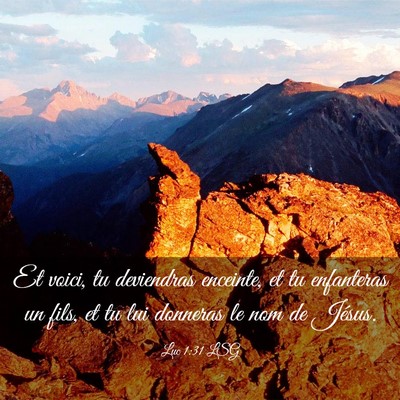 Picture 03 - Luc 1:31 LSG - Et voici, tu deviendras enceinte, et tu - Bible Verse Picture